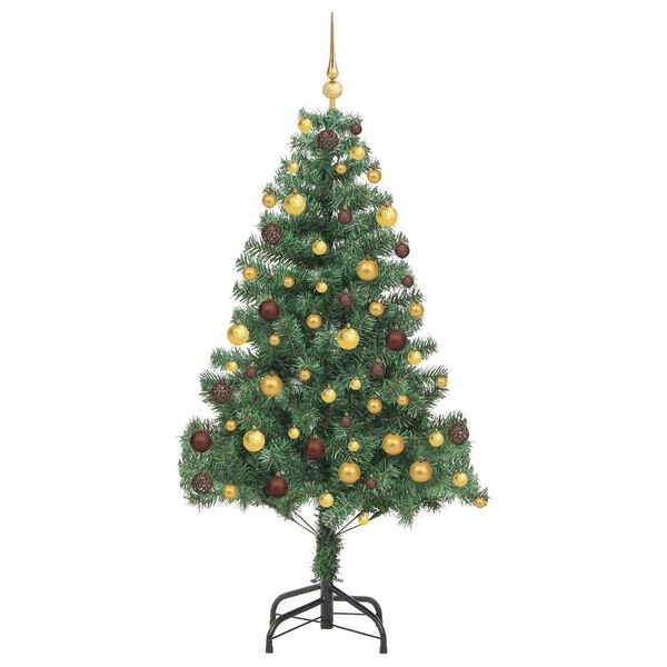vidaXL &Aacute;rbol de Navidad con 300 LED con soporte Verde 180 cm PVC