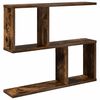 vidaXL Estante de pared Roble Ahumado 60 x 12 x 50,5 cm