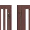 vidaXL Puerta de perros plegable 9 paneles madera &aacute;lamo marr&oacute;n 450 cm