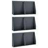 vidaXL Muro de Contenci&oacute;n 6 uds. 40 x 12 x 40 cm Acero Gris antracita