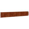 vidaXL Bordes de c&eacute;sped acero corten flexible 10 piezas 15x103 cm