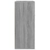 vidaXL Mueble zapatero de madera contrachapada gris Sonoma 60x35x84 cm