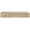 vidaXL Estructura de cama sin colchón madera roble Sonoma 75x190 cm