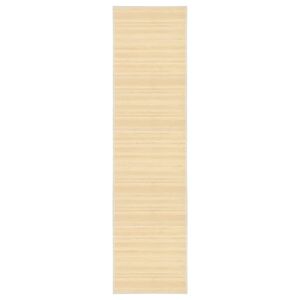 vidaXL Alfombra de bamb&uacute; color natural 80x300 cm