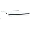 vidaXL Toldo retr&aacute;ctil Blanco 350 x 250 cm Lona y Aluminio