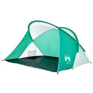 vidaXL Tienda de playa 2 personas impermeable apertura r&aacute;pida verde