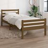 vidaXL Estructura cama sin colch&oacute;n madera maciza marr&oacute;n miel 75x190 cm