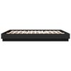 vidaXL Estructura cama LED sin colch&oacute;n cuero sint&eacute;tico negro 180x200cm
