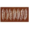 vidaXL Adorno de pared de jard&iacute;n acero corten dise&ntilde;o de hoja 105x55 cm