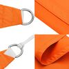 vidaXL Toldo de vela rectangular tela Oxford naranja 3x4 m