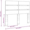 vidaXL Cabecero Roble Sonoma 120 cm Madera de ingenier&iacute;a