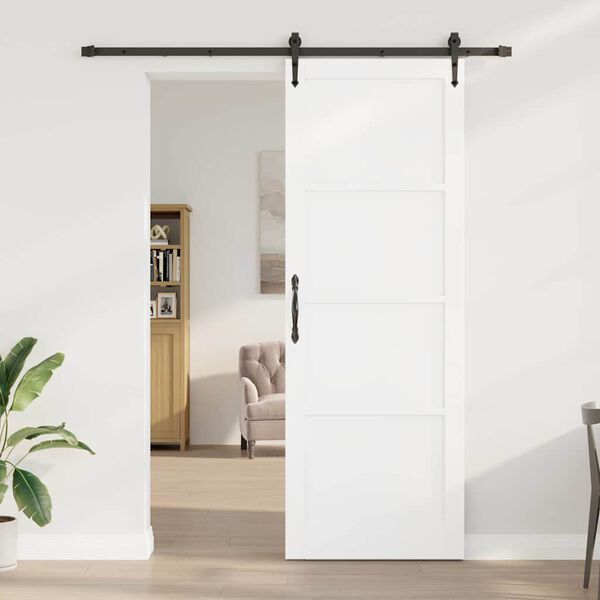 vidaXL Puerta Corredera ORKDAL y Negro 83 x 232 cm