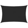 vidaXL Toldo de vela HDPE negro 160 g/m&sup2; 3x4,5 m