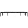 vidaXL Estructura de cama sin colchón metal negro 160x200 cm