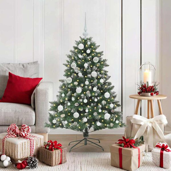 vidaXL &Aacute;rbol de Navidad artificial Verde 120 cm PVC, Pl&aacute;stico y Acero