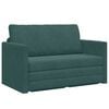 vidaXL Sof&aacute; cama Verde oscuro 124 x 71 x 78 cm Terciopelo