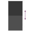 vidaXL Estor enrollable opaco 64,4x120 cm, ancho de tela 60 cm, color negro