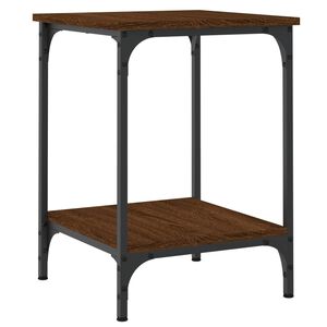 vidaXL Mesa de centro madera de ingenier&iacute;a marr&oacute;n roble 40x40x55 cm