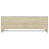 vidaXL Armario de madera contrachapada roble Sonoma 100x32,5x35 cm