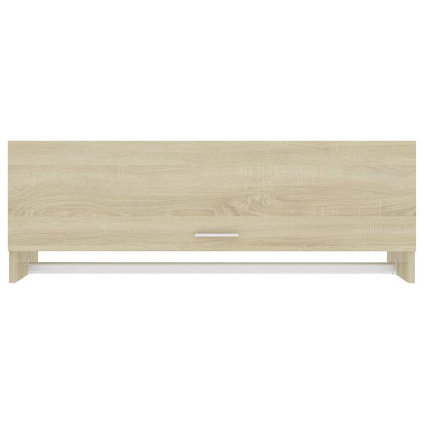vidaXL Armario de madera contrachapada roble Sonoma 100x32,5x35 cm