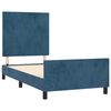 vidaXL Estructura de cama sin colchón terciopelo azul oscuro 100x200cm