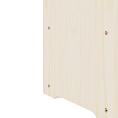 vidaXL Botellero madera maciza de pino 67,5x25x87 cm