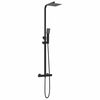 vidaXL Juego de Sistema de Ducha Termost&aacute;tica Negro 25,5 x 46 x 123 cm