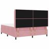 vidaXL Cama tipo Box Spring con colch&oacute;n Rosa 180 x 200 cm Terciopelo
