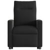 vidaXL Sill&oacute;n reclinable de masaje elevable tela negro