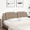 vidaXL Cabecero de cama acolchado Zadar cuero sint&eacute;tico capuchino 180 cm