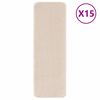 vidaXL Alfombrillas Antideslizantes para Escalera 15 uds. 60 x 25 cm