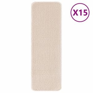 vidaXL Alfombrillas Antideslizantes para Escalera 15 uds. 60 x 25 cm