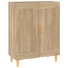 vidaXL Aparador de madera contrachapada roble Sonoma 69,5x34x90 cm