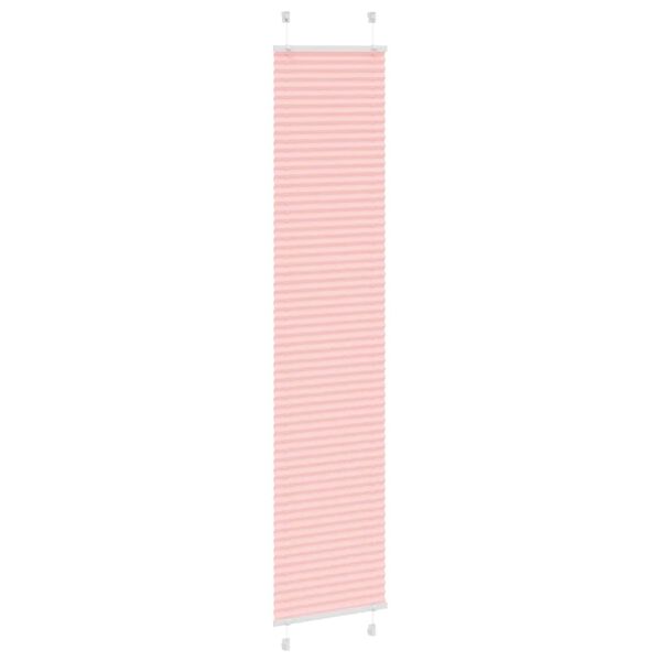 vidaXL Estor Plisado rosa 50x200 cm Tela Ancho 49,4 cm Poli&eacute;ster