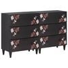 vidaXL Armarios de Almacenamiento 2 uds. 120 x 33 x 75 cm Multicolor
