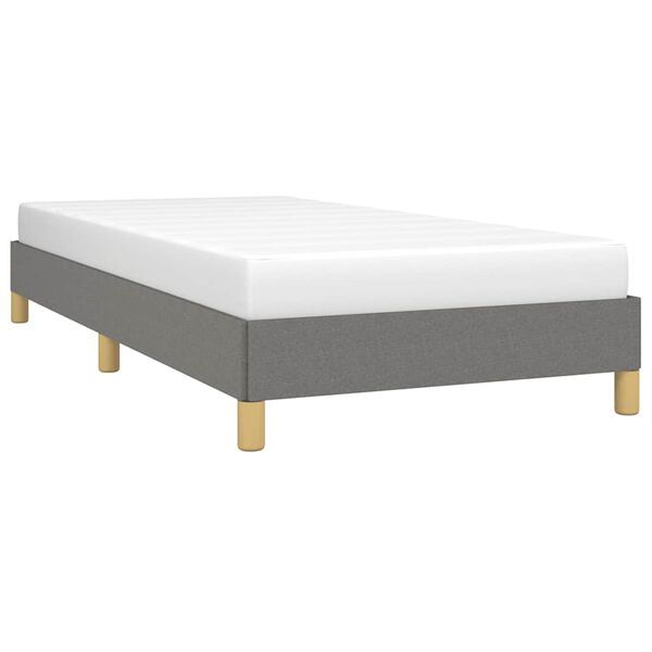 vidaXL Estructura de cama sin colchón tela gris oscuro 80x200 cm