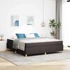 vidaXL Estructura de cama con colch&oacute;n Marr&oacute;n Oscuro 180 x 200 cm tela