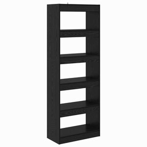 vidaXL Estanter&iacute;a para libros 5 niveles 60 x 30 x 166 cm Roble negro