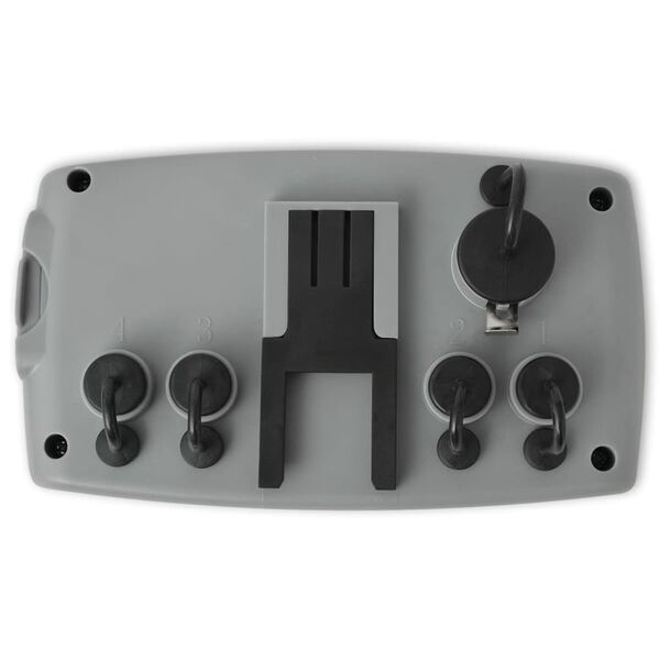 vidaXL Temporizador de riego automático con 4 estaciones 3 V