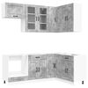 vidaXL Unidad de cocina KALMAR 8 uds. Gris Hormig&oacute;n