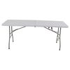 Lesli Living Mesa de fiesta plegable blanco 180x70x74 cm
