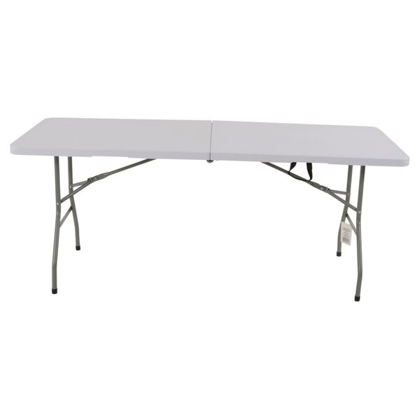 Lesli Living Mesa de fiesta plegable blanco 180x70x74 cm