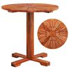 vidaXL Mesa para terraza bistr&oacute; madera maciza de acacia 70x70 cm