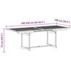 vidaXL Juego comedor de jard&iacute;n 7 pzas madera maciza acacia y textileno