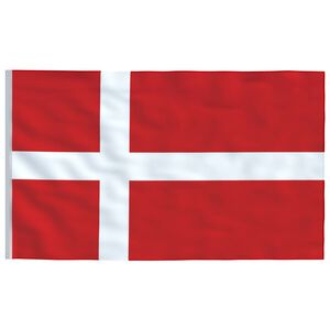 vidaXL Bandera de Dinamarca 90x150 cm