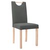 vidaXL Sillas de comedor 6 unidades tela gris oscuro