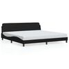 vidaXL Estructura de cama Dover cuero sint&eacute;tico negro 193x203cm