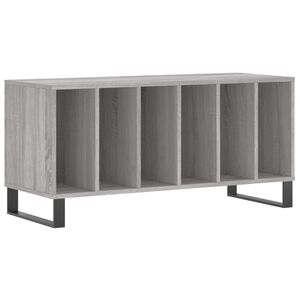 vidaXL Mueble para discos madera contrachapada gris Sonoma 100x38x48cm
