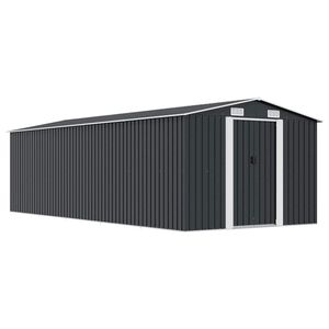 vidaXL Caseta de jard&iacute;n metal antracita 257x580x181 cm