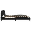 vidaXL Estructura de cama Dover cuero sint&eacute;tico negro 193x203cm